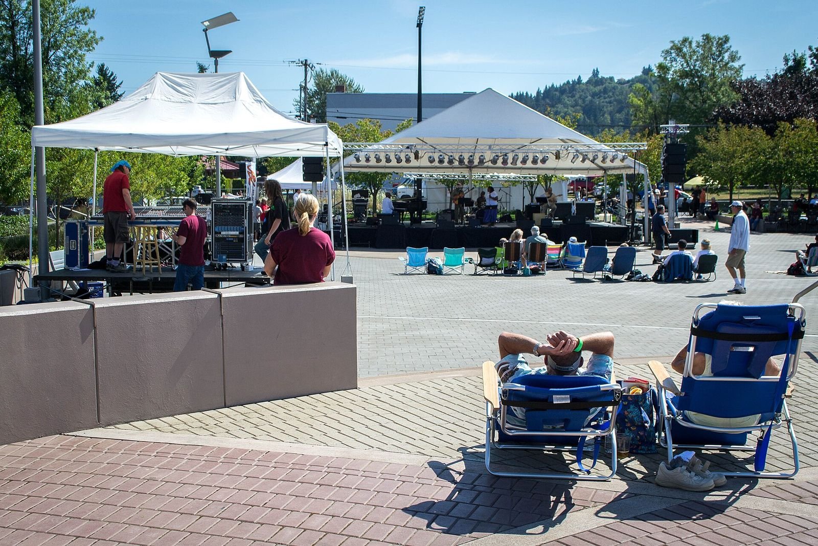 Mt. Hood Jazz Festival crowd in Gresham (2013)