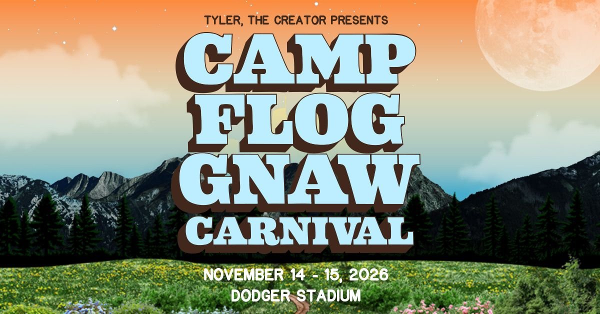 Camp Flog Gnaw Carnival — official poster and event artwork