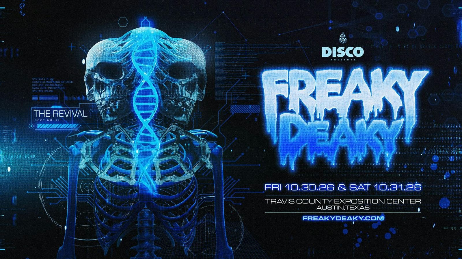 Freaky Deaky — official poster and event artwork