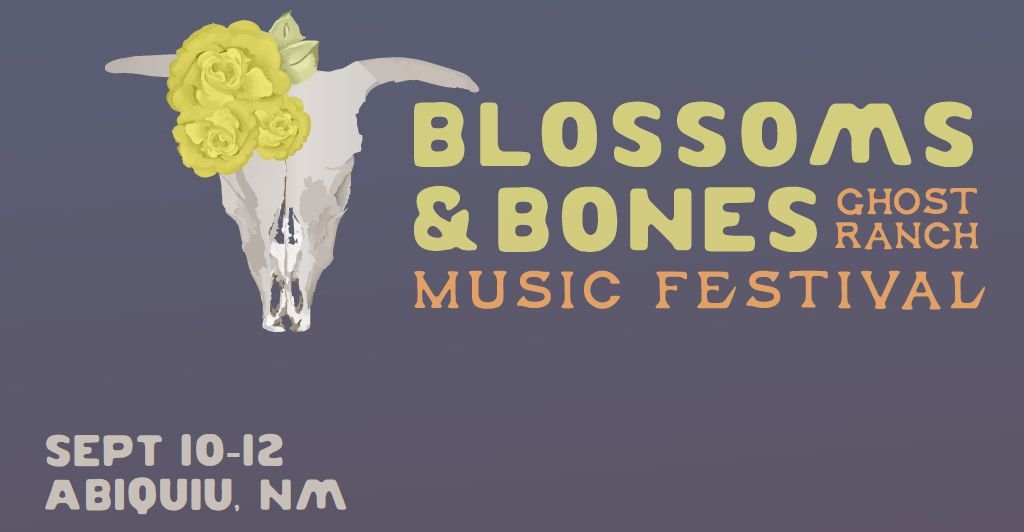 Ghost Ranch Music Festival: Blossoms & Bones — official poster and event artwork