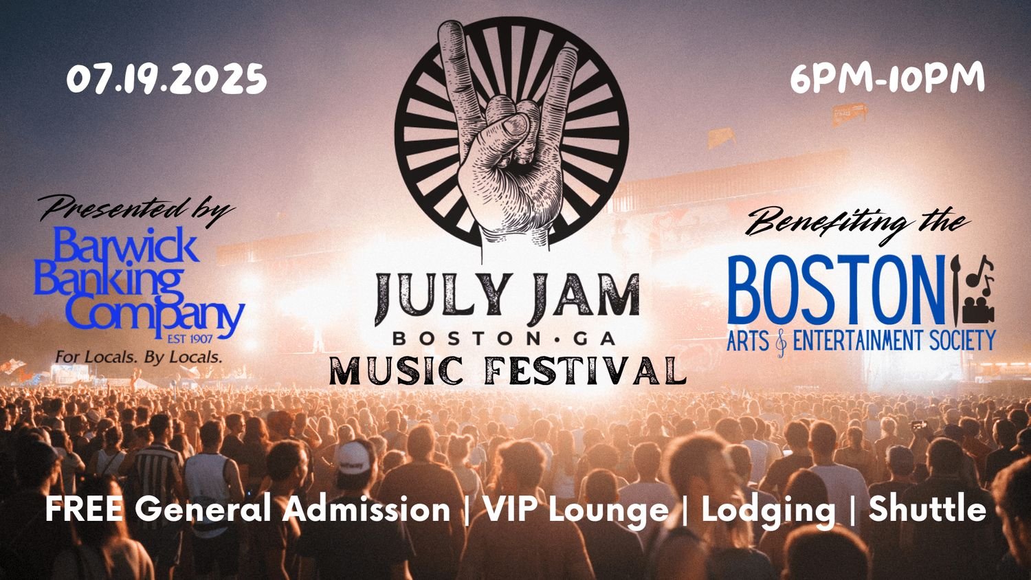 July Jam Music Festival — official poster and event artwork