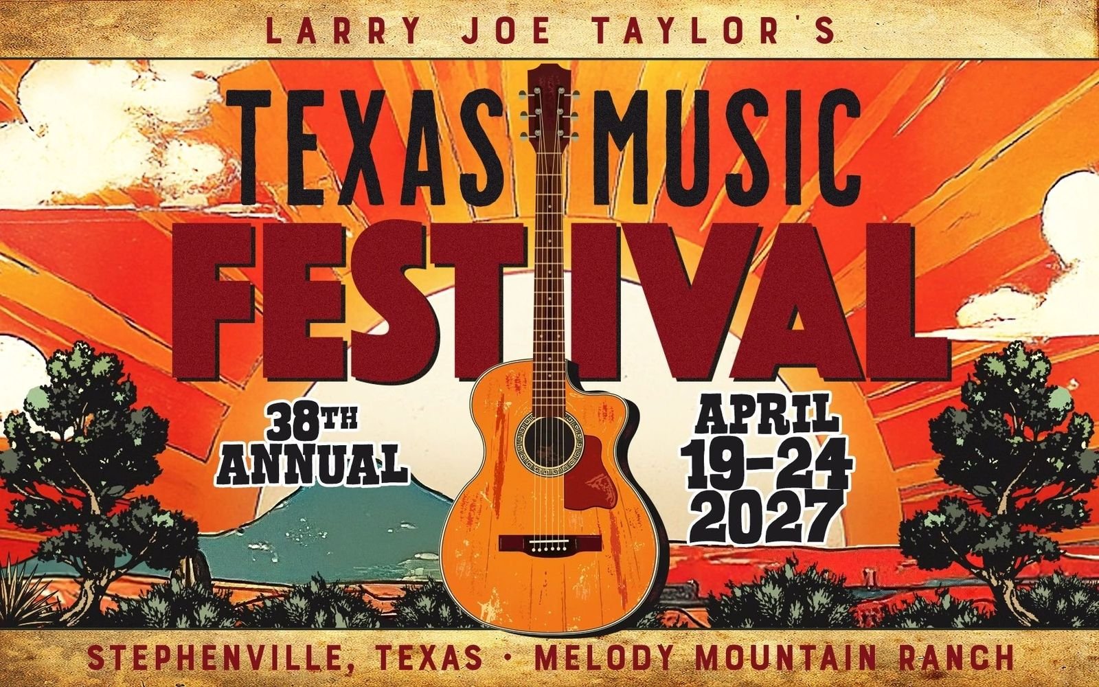 Larry Joe Taylor's Texas Music Festival — official poster and event artwork
