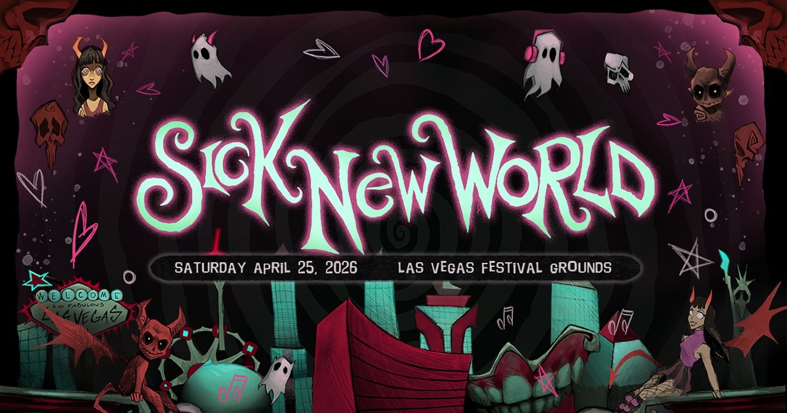 Sick New World — official poster and event artwork