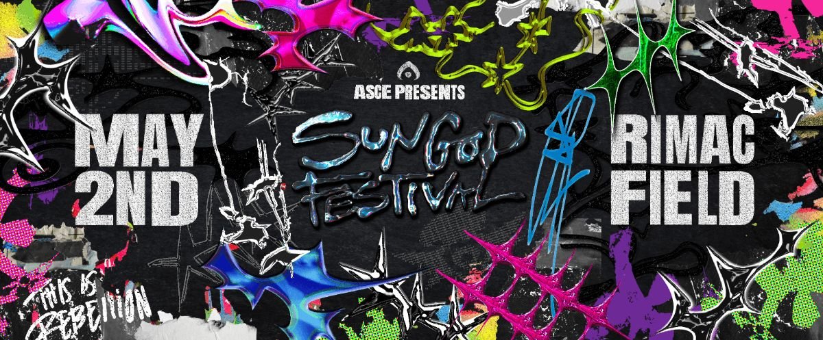 Sun God Festival — official poster and event artwork
